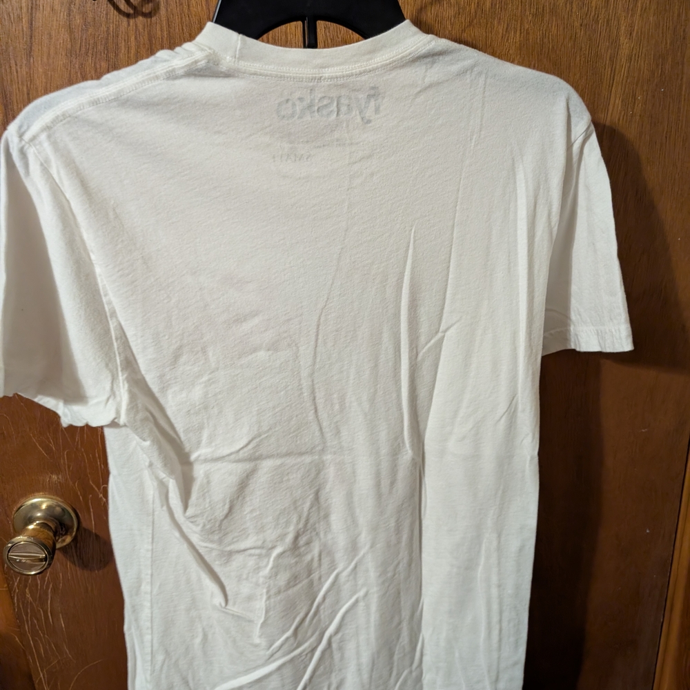 Fyasko White T-Shirt with Red  Chicken And Waffles Graphic - Picture 3 of 3